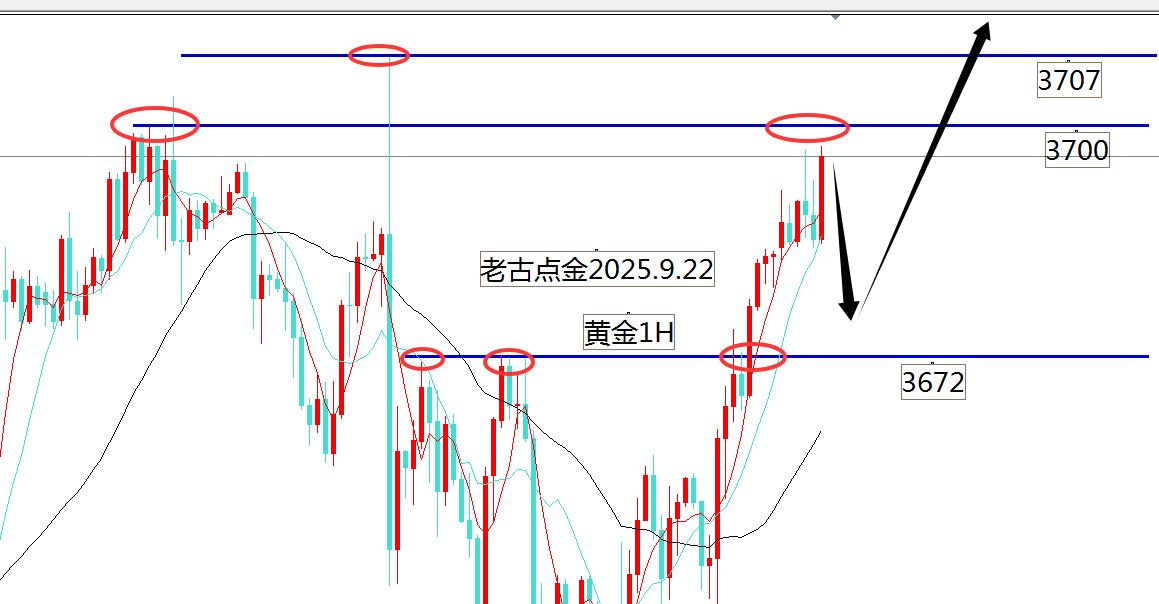 老古点金：黄金秋千荡完了多头重新崛起！原油看跌