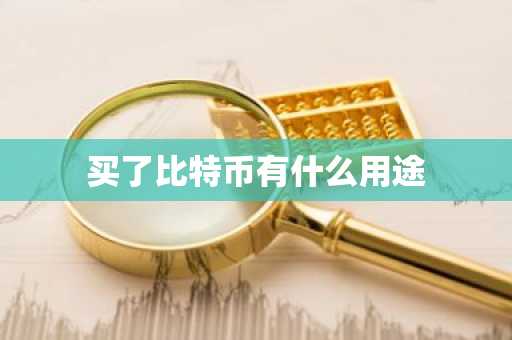 买了比特币有什么用途