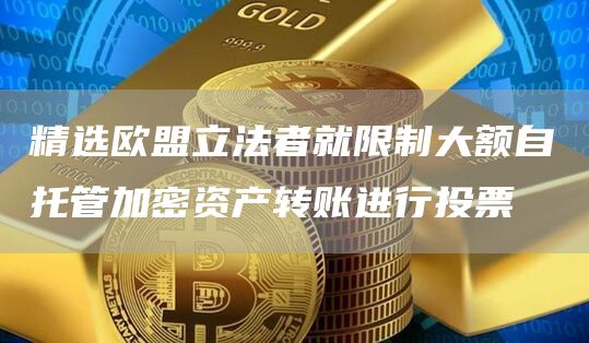 精选欧盟立法者就限制大额自托管加密资产转账进行投票