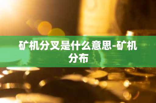 矿机分叉是什么意思-矿机分布