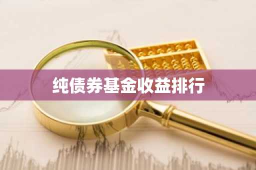 纯债券基金收益排行