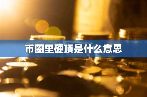 币圈里硬顶是什么意思
