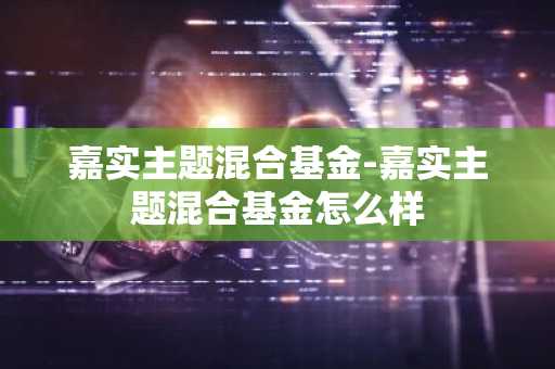嘉实主题混合基金-嘉实主题混合基金怎么样