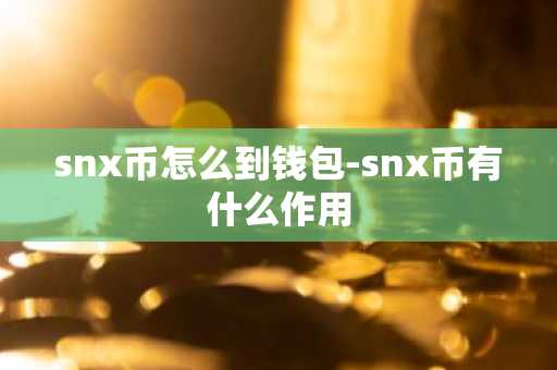 snx币怎么到钱包-snx币有什么作用