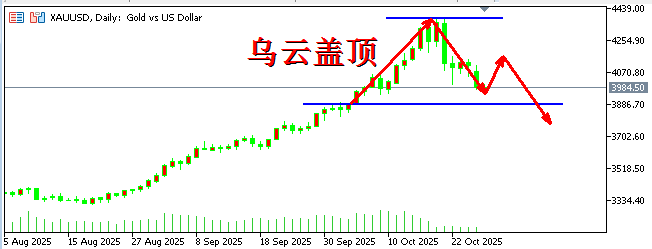 头狼：黄金上演高台跳水，4040承压空