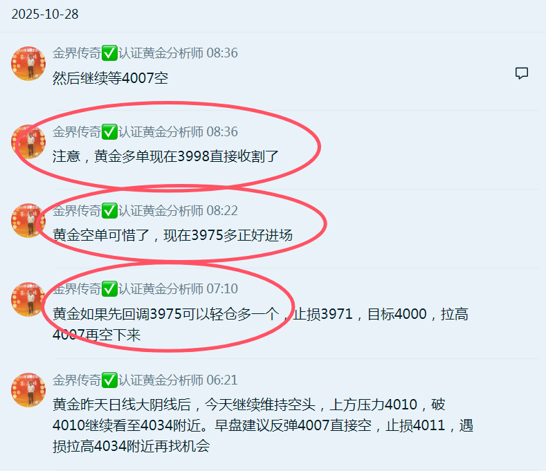 早盘黄金3975多单直接收割了！