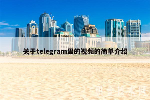 关于tlgram里的视频的简单介绍