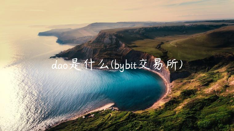 dao是什么 - bybit交易平台