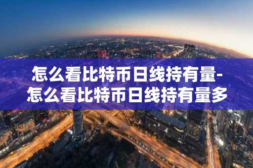 怎么看比特币日线持有量-怎么看比特币日线持有量多少