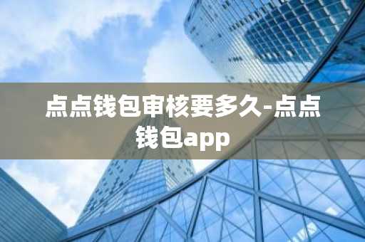 点点钱包审核要多久-点点钱包app