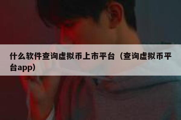 什么软件查询虚拟币上市平台（查询虚拟币平台app）