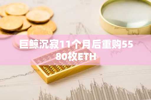 巨鲸沉寂11个月后重购5580枚ETH