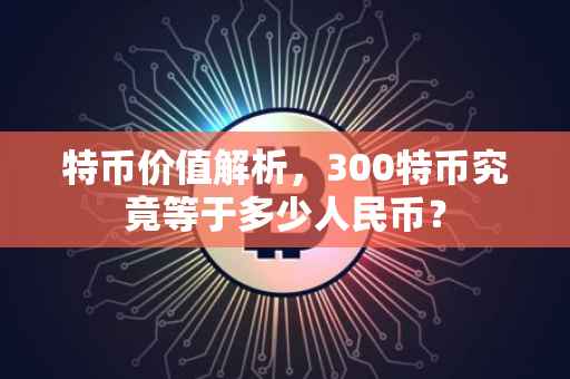 特币价值解析，300特币究竟等于多少人民币？