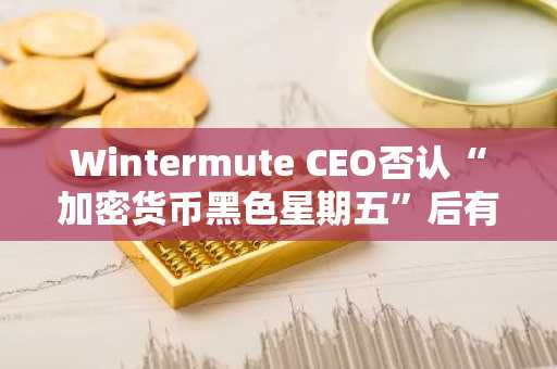 Wintermute CEO否认“加密货币黑色星期五”后有关起诉币安的传闻