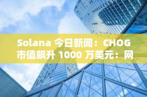 Solana 今日新闻：CHOG 市值飙升 1000 万美元：网络迷因炒作 vs. 分析师警告波动性