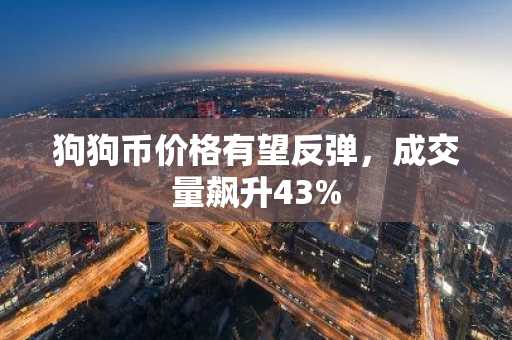 狗狗币价格有望反弹，成交量飙升43%