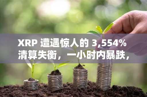 XRP 遭遇惊人的 3,554% 清算失衡，一小时内暴跌，81,147,781 美元转入 Coinbase。