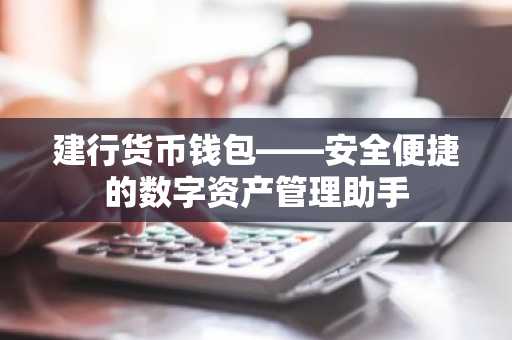 建行货币钱包——安全便捷的数字资产管理助手
