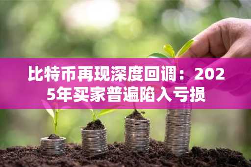 比特币再现深度回调：2025年买家普遍陷入亏损