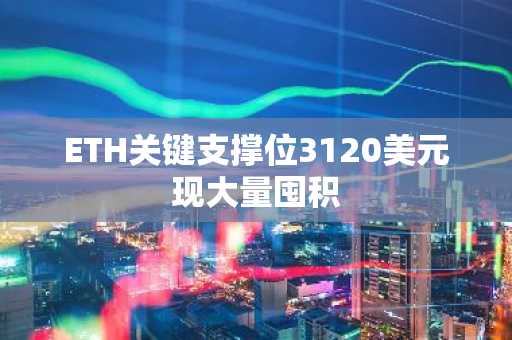 ETH关键支撑位3120美元现大量囤积