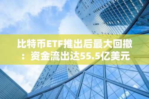 比特币ETF推出后最大回撤：资金流出达55.5亿美元