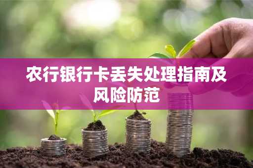 农行银行卡丢失处理指南及风险防范