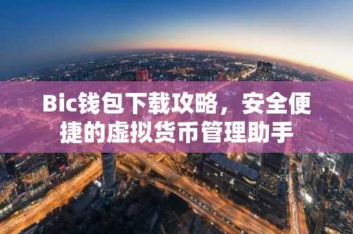 Bic钱包下载攻略，安全便捷的虚拟货币管理助手