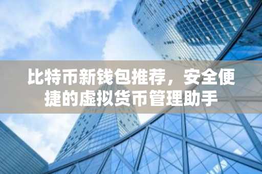 比特币新钱包推荐，安全便捷的虚拟货币管理助手