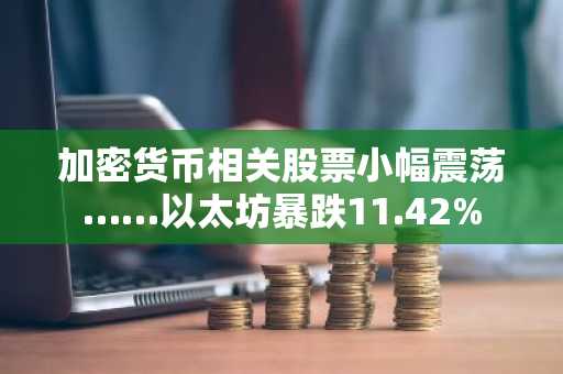 加密货币相关股票小幅震荡……以太坊暴跌11.42%