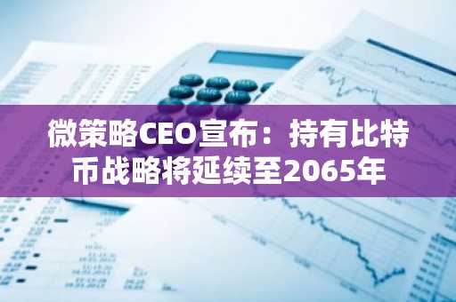 微策略CEO宣布：持有比特币战略将延续至2065年