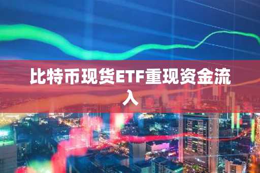 比特币现货ETF重现资金流入