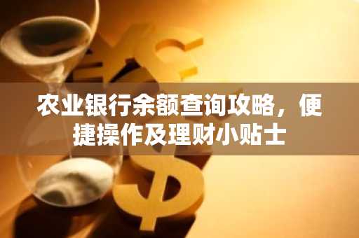 农业银行余额查询攻略，便捷操作及理财小贴士