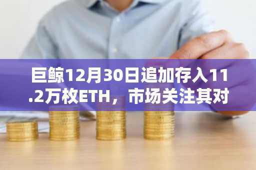 巨鲸12月30日追加存入11.2万枚ETH，市场关注其对比特币波动的影响