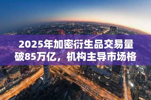 2025年加密衍生品交易量破85万亿，机构主导市场格局重塑