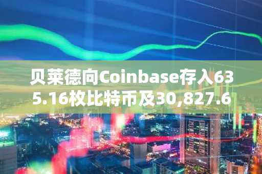 贝莱德向Coinbase存入635.16枚比特币及30,827.68枚以太币