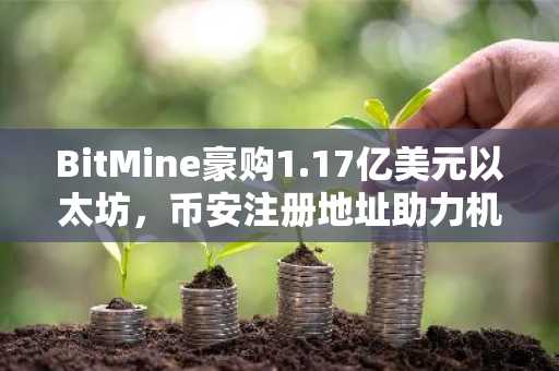 BitMine豪购1.17亿美元以太坊，币安注册地址助力机构布局