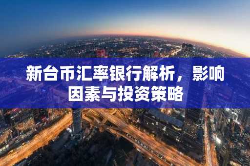 新台币汇率银行解析，影响因素与投资策略