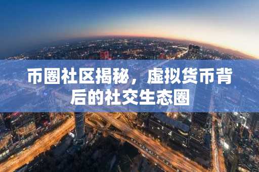 币圈社区揭秘，虚拟货币背后的社交生态圈