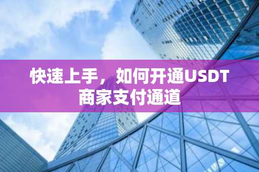 快速上手，如何开通USDT商家支付通道
