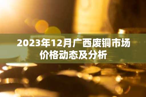 2023年12月广西废铜市场价格动态及分析