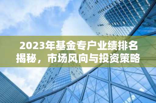 2023年基金专户业绩排名揭秘，市场风向与投资策略