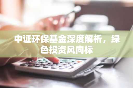 中证环保基金深度解析，绿色投资风向标