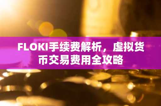 FLOKI手续费解析，虚拟货币交易费用全攻略