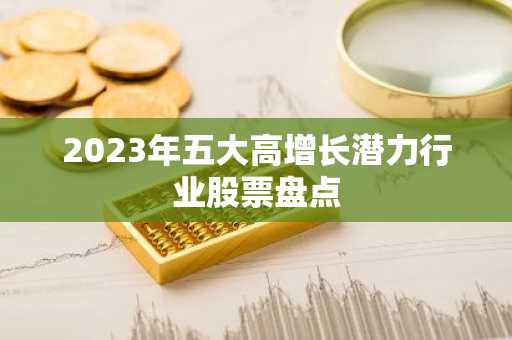2023年五大高增长潜力行业股票盘点