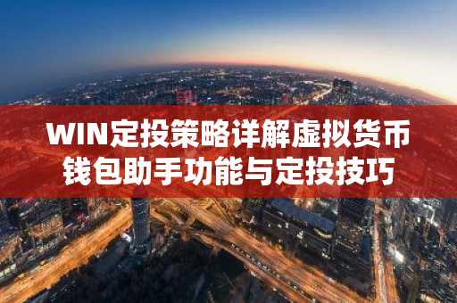 WIN定投策略详解虚拟货币钱包助手功能与定投技巧