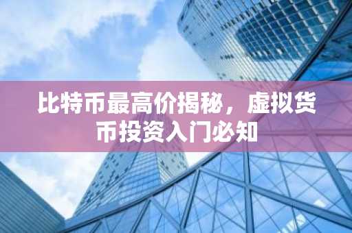 比特币最高价揭秘，虚拟货币投资入门必知