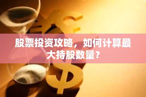 股票投资攻略，如何计算最大持股数量？