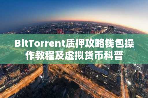 BitTorrent质押攻略钱包操作教程及虚拟货币科普