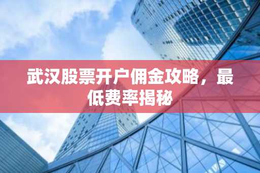 武汉股票开户佣金攻略，最低费率揭秘