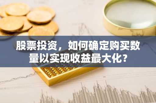 股票投资，如何确定购买数量以实现收益最大化？